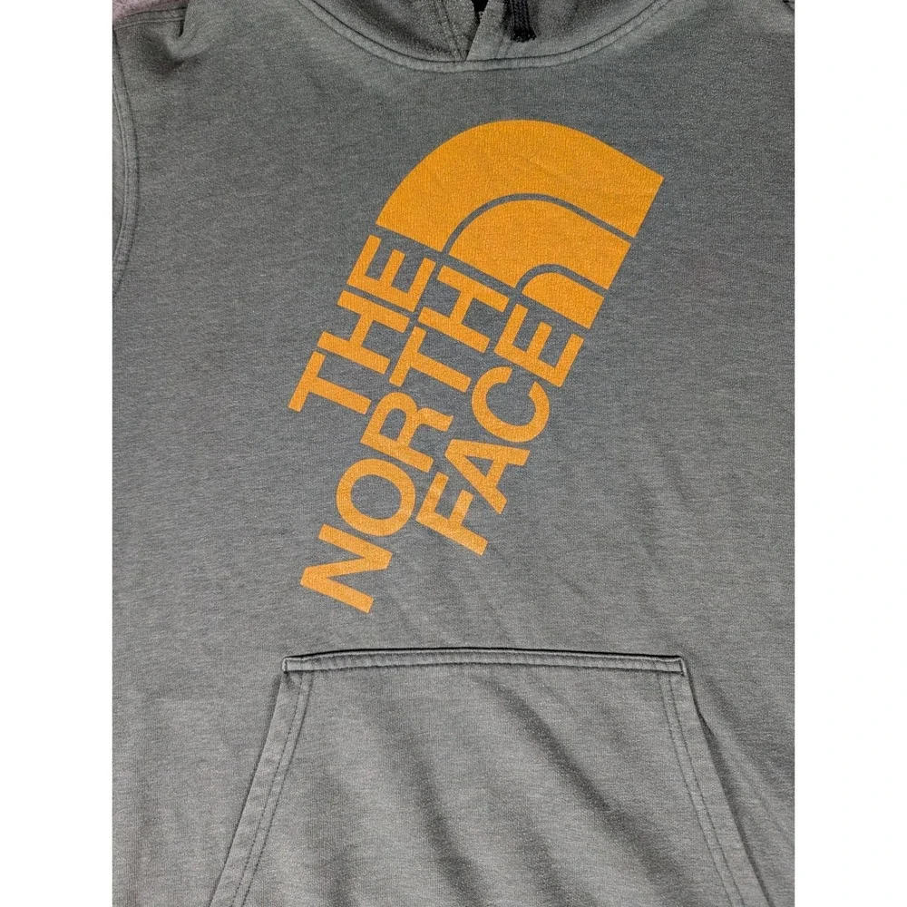 The North Face Mens Green Large Graphic Logo Pullover Hoodie Sweatshirt L/G